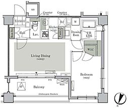 パークキューブ西ヶ原ステージ 3階1LDKの間取り