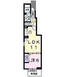 レジデンス光陽 1LDKの間取図画像