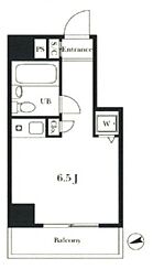 ライオンズマンション三鷹第6 ワンルームの間取図画像