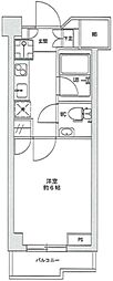 三越ゼームス坂マンションC棟 1Kの間取図画像