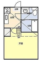 ステージ東立石 1Kの間取図画像