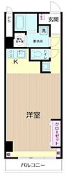 ニューハイツ湯島 6階ワンルームの間取り