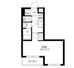 エルミタージュ豪徳寺 2階1Kの間取り