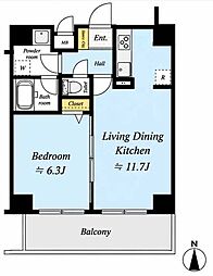 Risingplace押上 1LDKの間取図画像