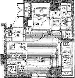 デュオ・スカーラ浅草国際通り 4階1Kの間取り