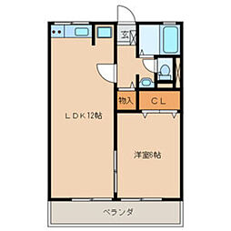 間取図画像 1LDK