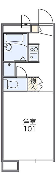 レオパレスＳｅｔｏ　Ｌａｎｄｓ　Ｋ＆Ｋ 103｜香川県高松市仏生山町甲(賃貸アパート1K・1階・20.37㎡)の写真 その2