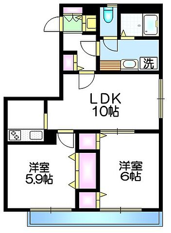ホームズ でお部屋探し 東武東上線 下赤塚駅 徒歩17分 2ldk 賃料10 7万円 1階 55 48 賃貸マンション住宅情報 物件番号 取扱い不動産会社 株式会社ニチワ 大泉学園営業所