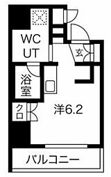 エルフォルテ五反田 3階ワンルームの間取り