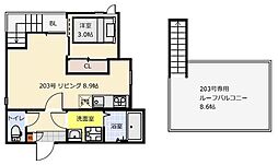 間取図画像 1LDK