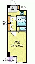 東京メトロ副都心線 地下鉄成増駅 徒歩9分の賃貸マンション 2階1Kの間取り