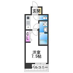 大阪市阿倍野区天王寺町北2丁目マンション 1Kの間取図画像