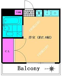 ハイツ高橋2005 ワンルームの間取図画像