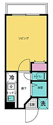 グランド・ルー ワンルームの間取図画像
