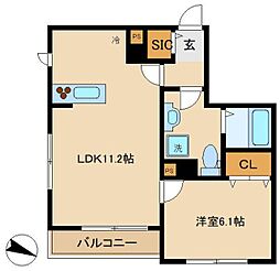 SFLAT V 1LDKの間取図画像