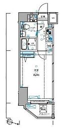 ジェノヴィア東京Northグリーンヴェール 1Kの間取図画像