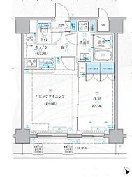 ベルシード梅島ブランシュ 1LDKの間取図画像