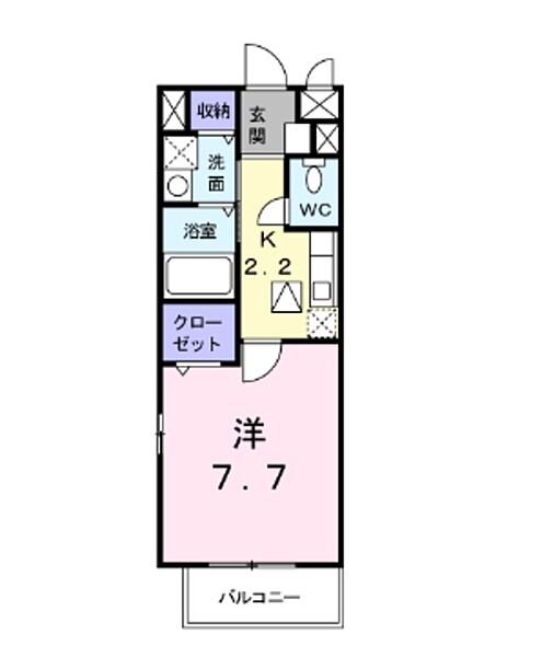 ガーデンハウスV 206｜東京都稲城市矢野口(賃貸アパート1K・2階・27.21㎡)の写真 その2