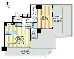 ライオンズ石神井公園ステーションゲート 1LDKの間取図画像