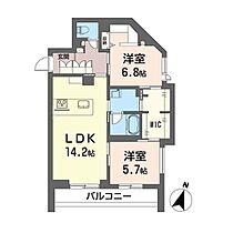 ミ・ロワール 00201 ｜ 埼玉県越谷市千間台西４丁目9-11（賃貸マンション2LDK・2階・64.77㎡） その2