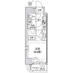 アイル横浜ＢＡＹＳＩＤＥ 4階1Kの間取り