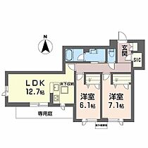 シャーメゾン　オルテンシア　ミノオ 0106 ｜ 大阪府箕面市瀬川２丁目409-2、409番7、410番1（賃貸マンション2LDK・1階・64.86㎡） その2