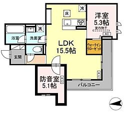 樹楽 2LDKの間取図画像