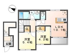 ルミウス 2LDKの間取図画像