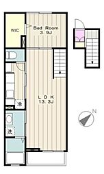 シェロマ 4階1LDKの間取り