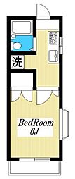 ヒルトップ新百合 1Kの間取図画像