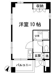 パルス ワンルームの間取図画像
