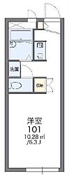 レオパレス金草沢 1Kの間取図画像