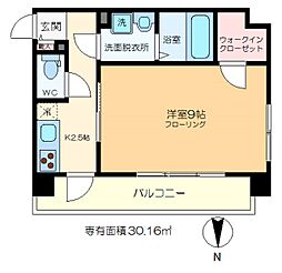 ルピナス・住吉 1Kの間取図画像