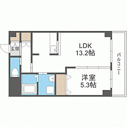 レジデンス住吉 1LDKの間取図画像