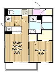 間取図画像 1LDK