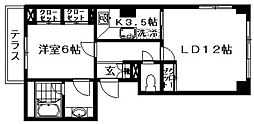ペアシティ代々木大山アネックスウエスト 1LDKの間取図画像