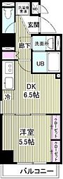 TKレジデンス 1DKの間取図画像