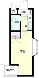 日神パレステージ根岸 1Kの間取図画像