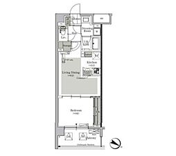 ParkCube西ヶ原STAGE 1LDKの間取図画像