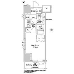コンフォリア浅草橋 5階1Kの間取り
