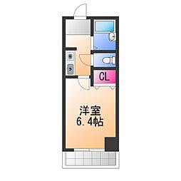 エクセレント岸和田弐番館 1Kの間取図画像