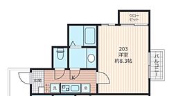 (仮称)千葉市中央区仁戸名町 1Kの間取図画像