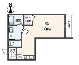 ドーモ高井戸 ワンルームの間取図画像