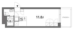ulula ワンルームの間取図画像