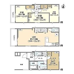 Kolet南元宿 1階3SLDKの間取り