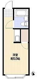 パレス池袋 ワンルームの間取図画像