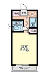 グエル元橋本 ワンルームの間取図画像