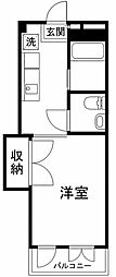 切田ビル 1Kの間取図画像