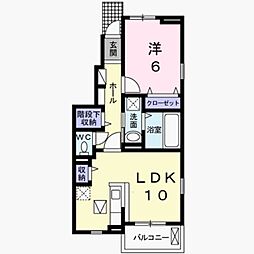 グランテラス 1LDKの間取図画像