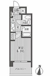 レジディア両国 1Kの間取図画像